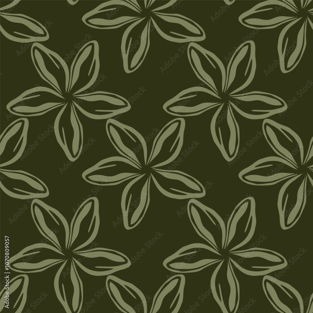 Fototapeta premium Beautiful Flower Pattern, Floral Seamless Digital Design,Watercolor Textile Allover Abstract Design.On Background
