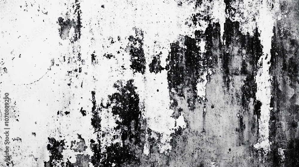 Grunge Texture: Black and White Wall Grunge Texture: Black and White Wall