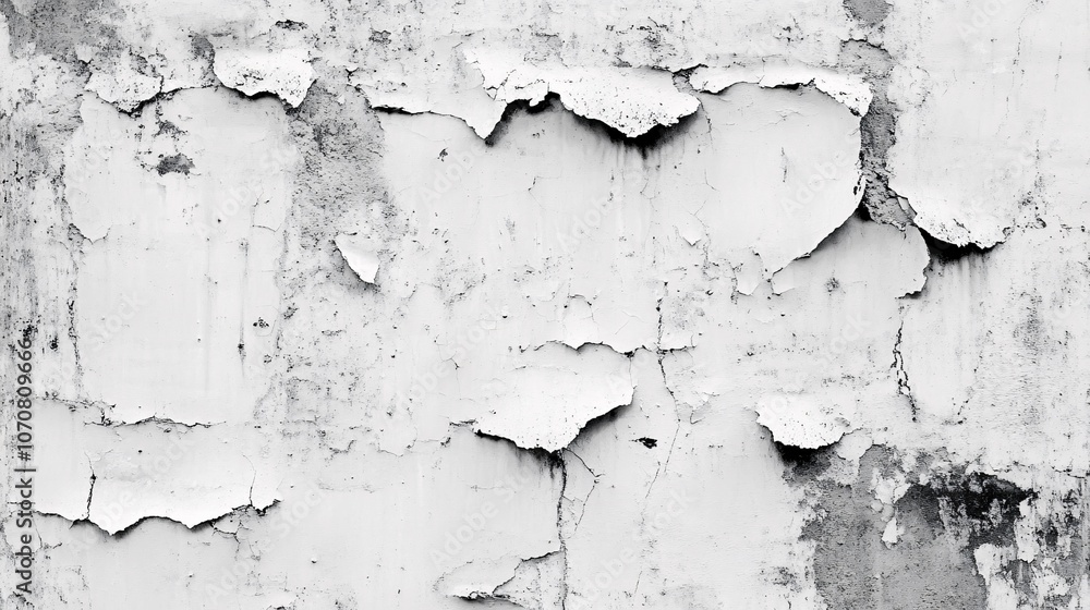 Cracked and Peeling White Wall Texture Cracked and Peeling White Wall Texture