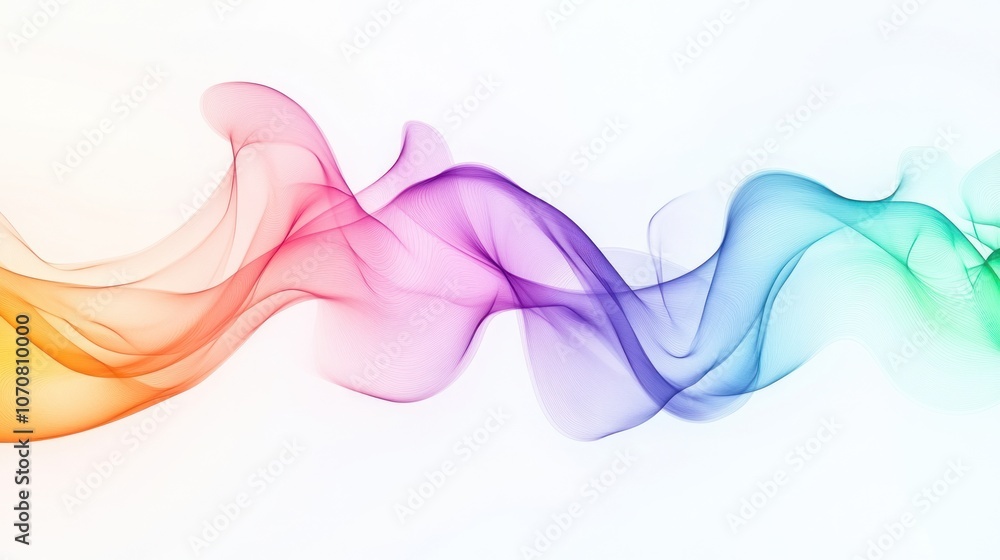 Neon energy swirls in rainbow spectrum, modern corporate background design on a white canvas. Neon energy swirls in rainbow spectrum, modern corporate background design on a white canvas.