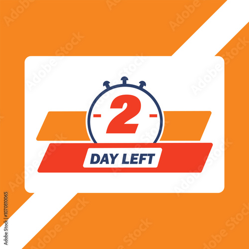 Days Left Countdown Banner for Urgent Sales with Bold Typography and Timely Reminder