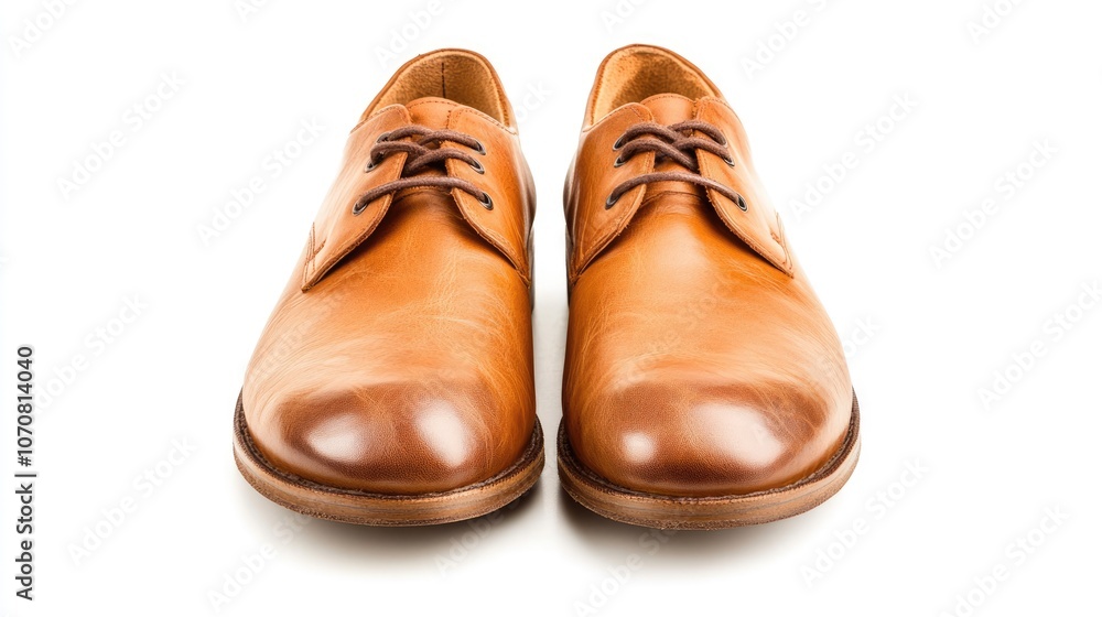 Pair of Brown Leather Oxfords Pair of Brown Leather Oxfords