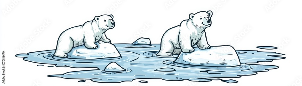Explore the majestic life of polar bears on ice in their natural habitat Explore the majestic life of polar bears on ice in their natural habitat