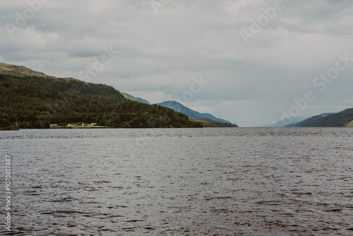 Landscape photo of Loch Ness, the  home of the loch ness monster, Nessy, in Scottish Highlands (Scotland) photo