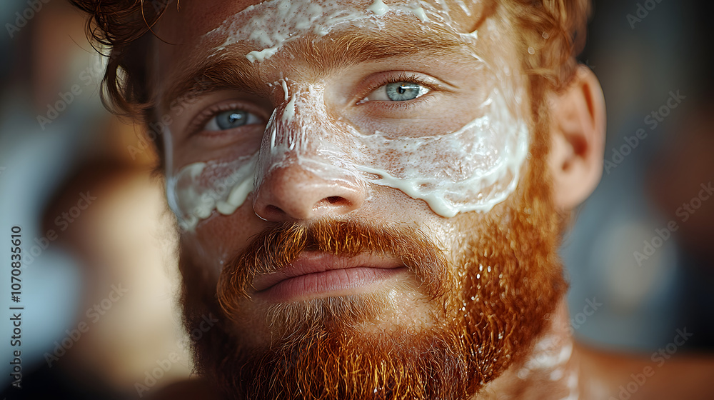 Fototapeta premium Discovering DIY Natural Beauty Methods for Men: Crafting an Eco-Friendly Grooming Routine