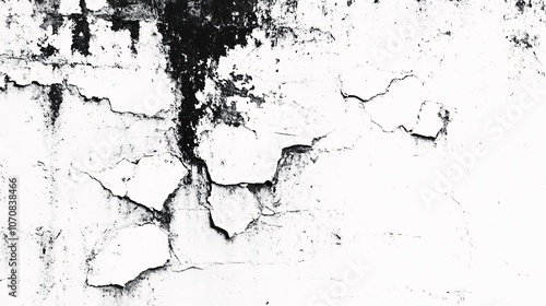 Abstract Black and White Wall Texture