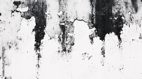 Wallpaper Mural Black Paint Splotches on a White Wall Torontodigital.ca