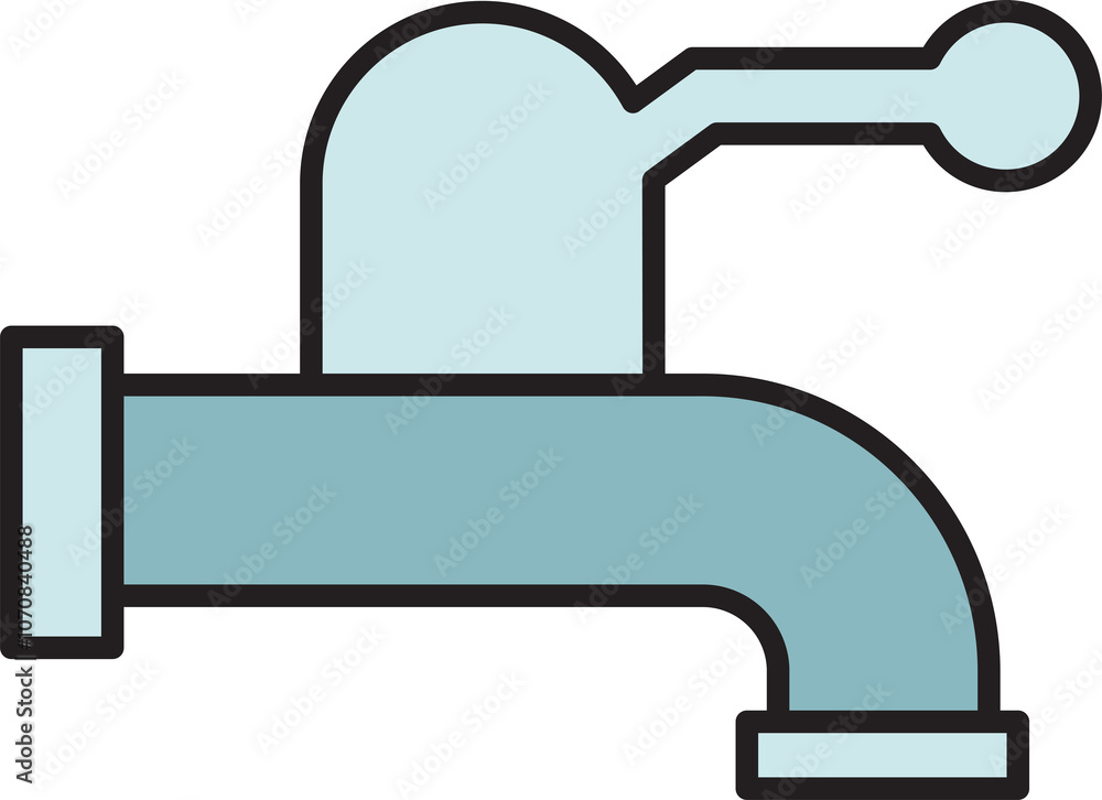 Faucet Icon Illustration Faucet Icon Illustration