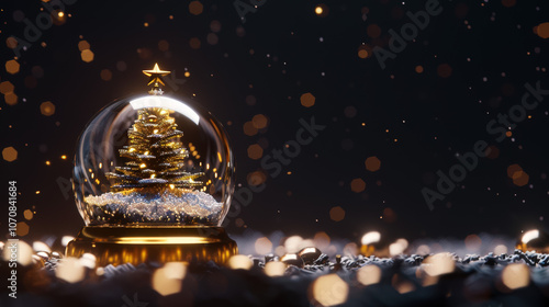 Wallpaper Mural christmas tree in snow globe Torontodigital.ca