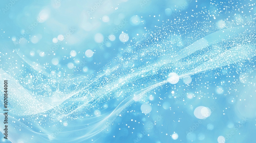 A serene abstract illustration featuring light blue tones with soft waves and sparkling elements, creating a calming background effect. A serene abstract illustration featuring light blue tones with soft waves and sparkling elements, creating a calming background effect.