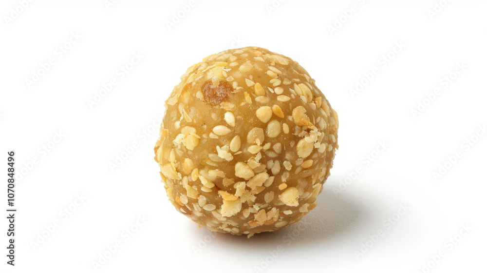 laddu indiaen dessert food on white background, fried balls laddu indiaen dessert food on white background, fried balls