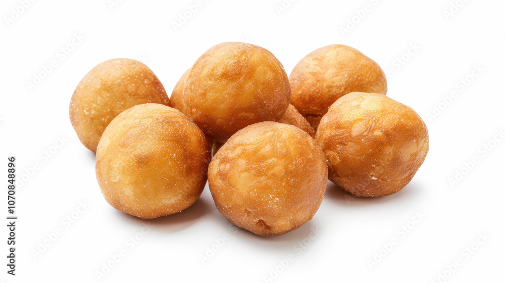 laddu indiaen dessert food on white background, fried balls laddu indiaen dessert food on white background, fried balls