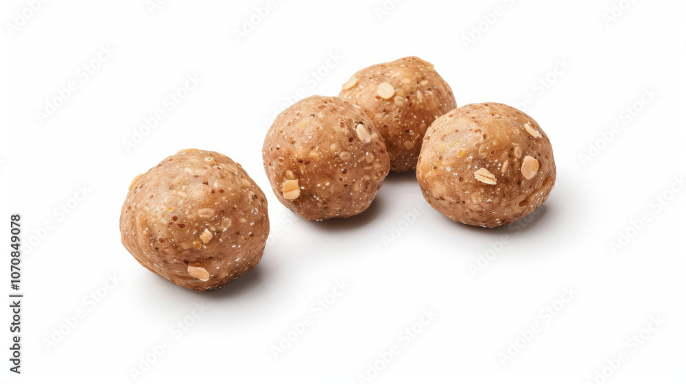 laddu indiaen dessert food on white background, fried balls laddu indiaen dessert food on white background, fried balls