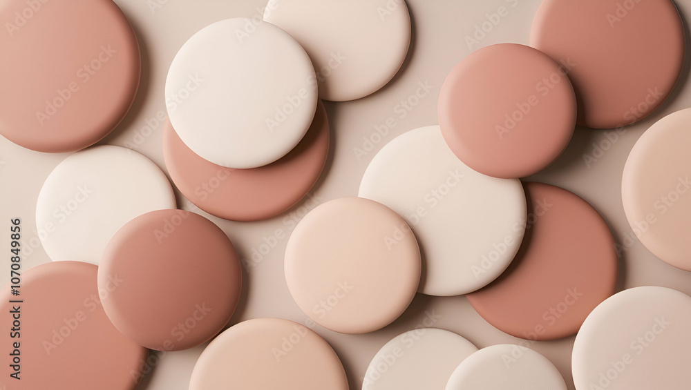 close up of pills or Refined Overlapping Circles in Warm Cosmetic Shades close up of pills or Refined Overlapping Circles in Warm Cosmetic Shades