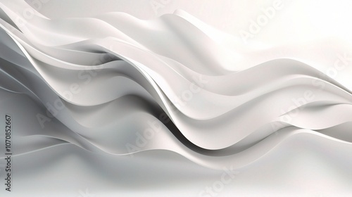 Soft Curves and Waves in Abstract White Design