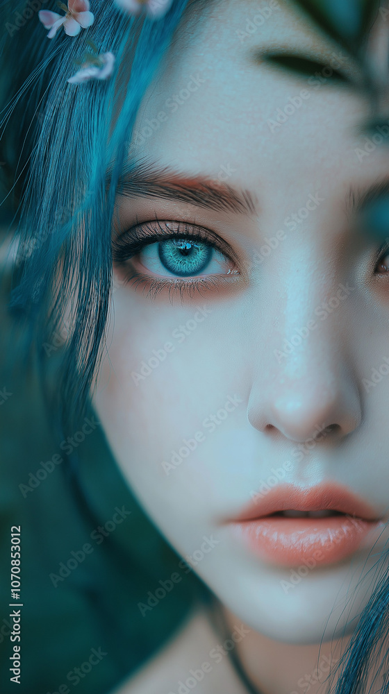 Fototapeta premium BLUE EYES GIRL