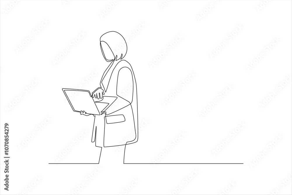 A minimalist line drawing of a person using a laptop, symbolizing technology and work. A minimalist line drawing of a person using a laptop, symbolizing technology and work.