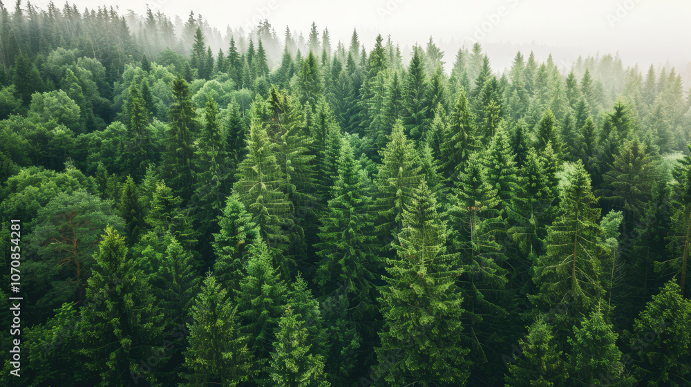 Fototapeta premium green trees isolated on white background