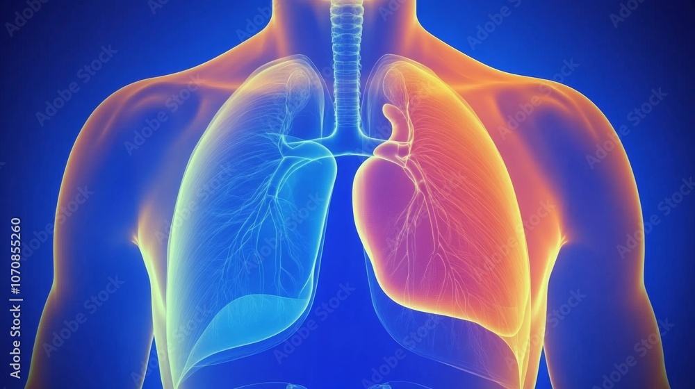 Medical chest X-ray image showing detailed anatomy of lungs and heart, essential diagnostic tool for detecting respiratory and cardiovascular conditions.
Medical chest X-ray image showing detailed anatomy of lungs and heart, essential diagnostic tool for detecting respiratory and cardiovascular conditions.
