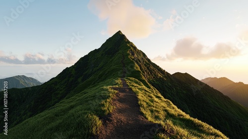 Visionary Path Through Majestic Mountain Landscape