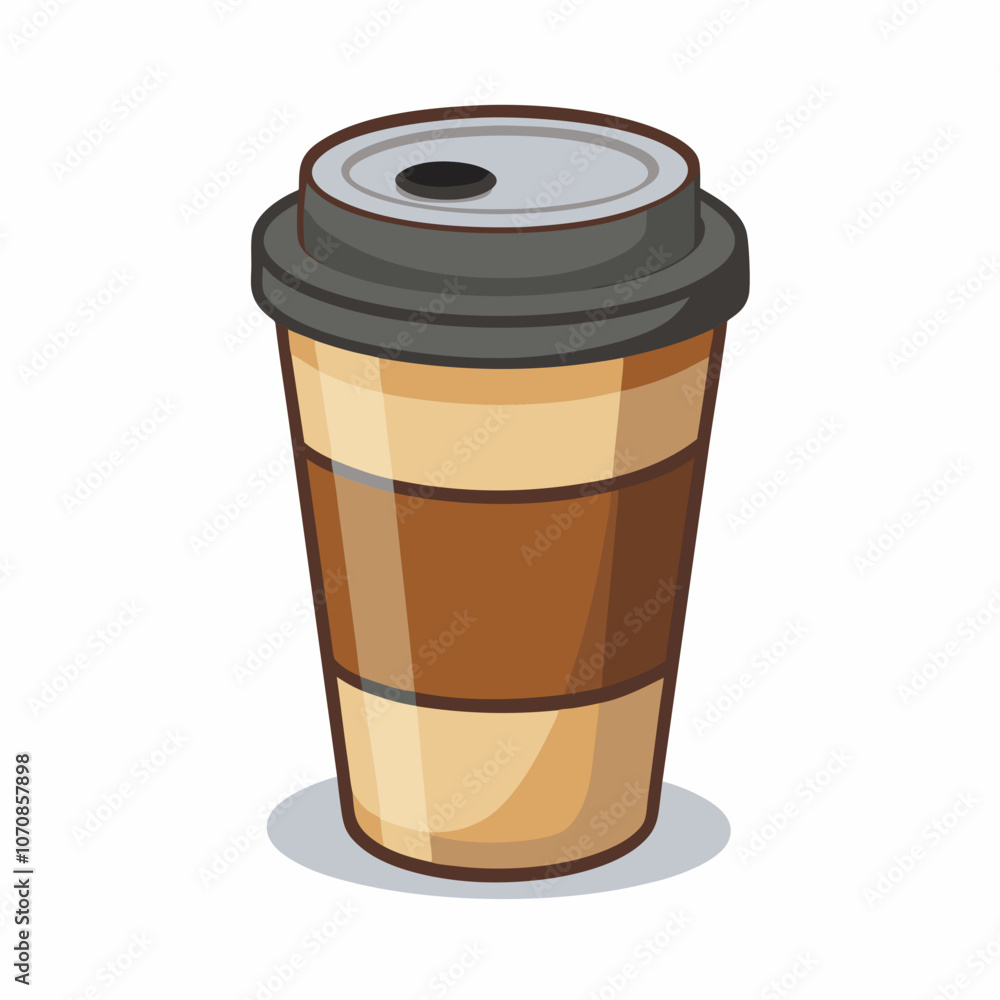 disposable paper coffee cup mockup isolated on white background disposable paper coffee cup mockup isolated on white background