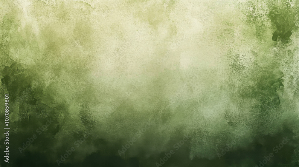 Obraz premium A soft, green watercolor background 
