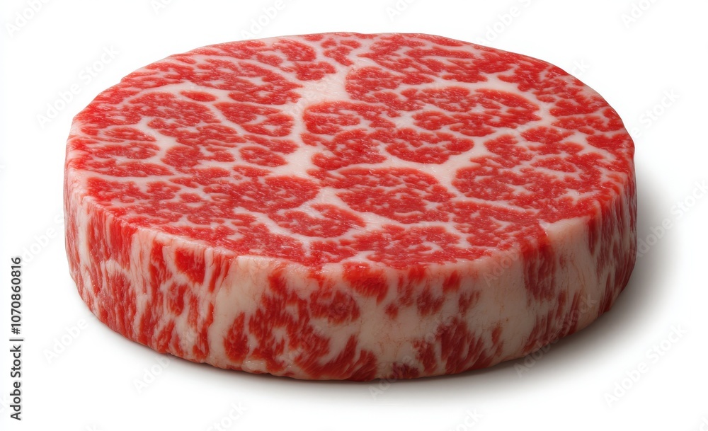 Raw meat slice isolated on white background Raw meat slice isolated on white background