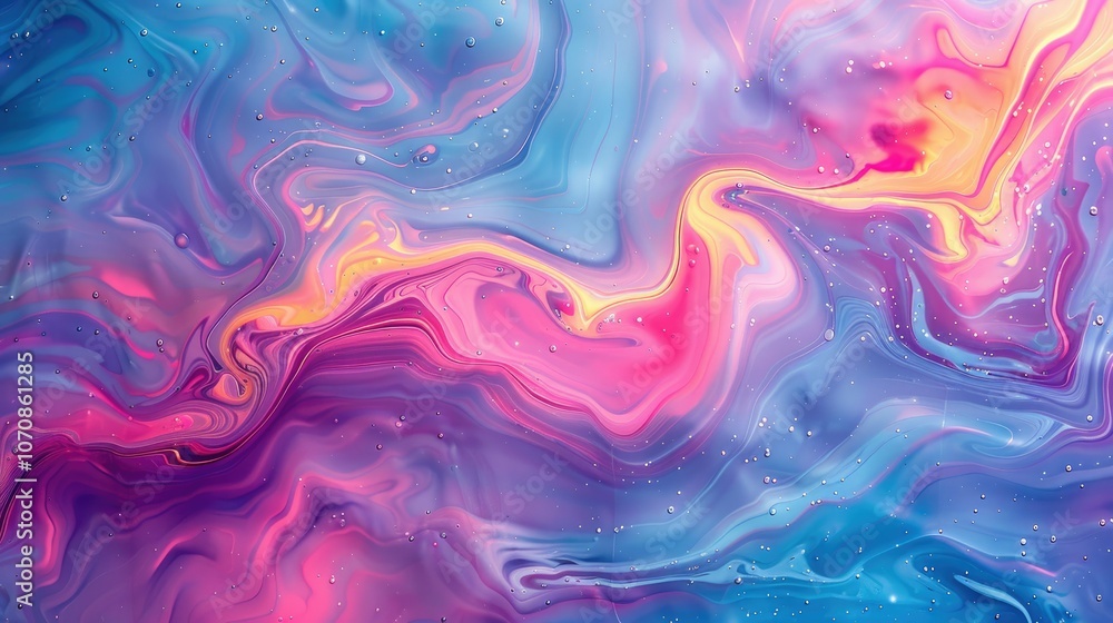 Abstract neon liquid wavy background. Liquid art, marbling texture Abstract neon liquid wavy background. Liquid art, marbling texture