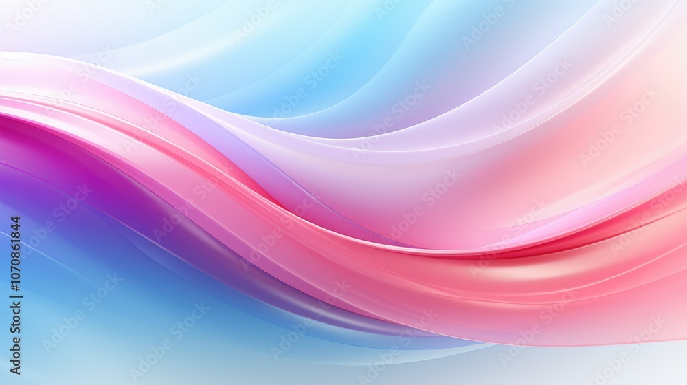 Fototapeta premium Abstract pastel colors 3d wave background. Abstract background in soft pastel colors