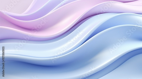 Abstract pastel colors 3d wave background. Abstract background in soft pastel colors