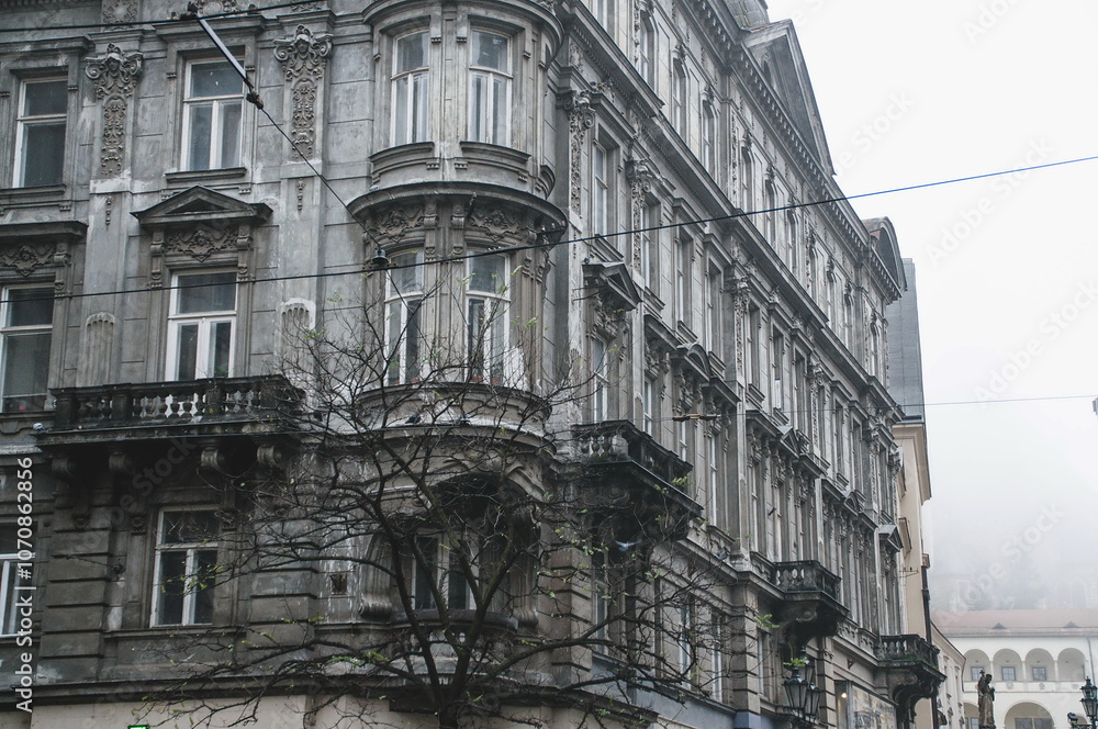 Fototapeta premium facade of a palace in the city of Brno