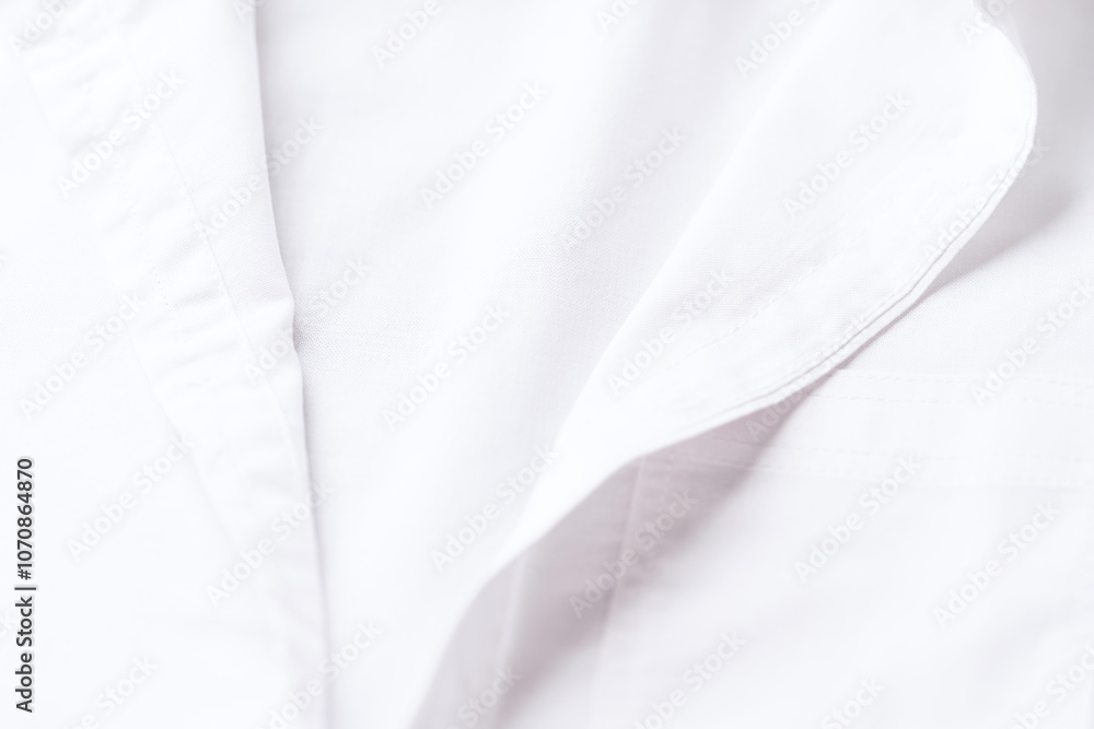 Fototapeta premium Close up of white Men's shirt. 