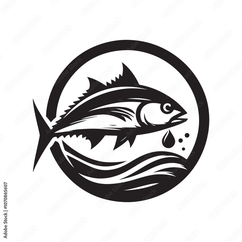 Tuna Fish Silhouette Vectors – Perfect for Seafood and Ocean-Themed Designs Tuna Fish Silhouette Vectors – Perfect for Seafood and Ocean-Themed Designs