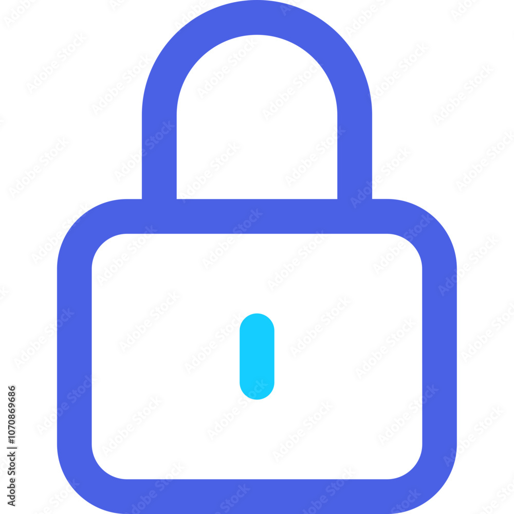 A Simple Blue and White Padlock Icon Representing Security and Safety in Digital Communications A Simple Blue and White Padlock Icon Representing Security and Safety in Digital Communications