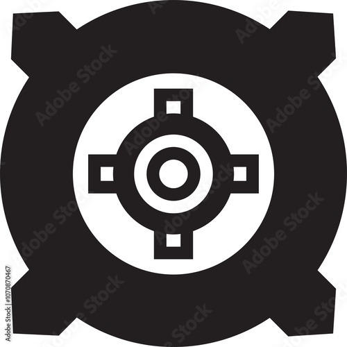 Gear Glyph Icon 