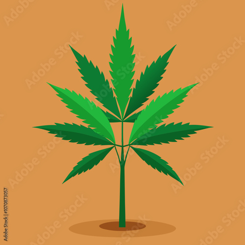 marijuana tree vector illustration