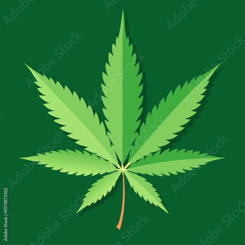 marijuana tree vector illustration