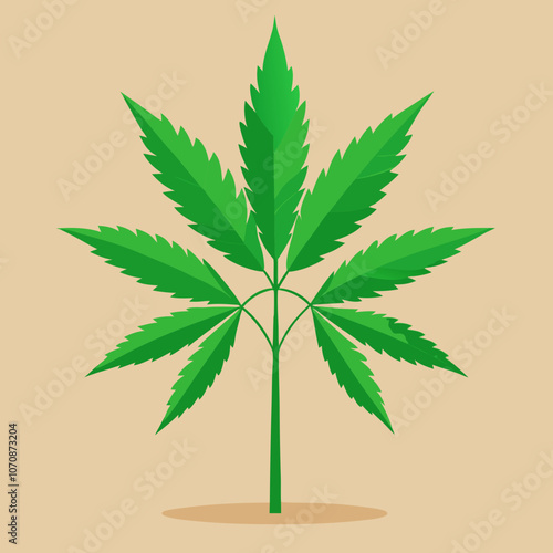 marijuana tree vector illustration