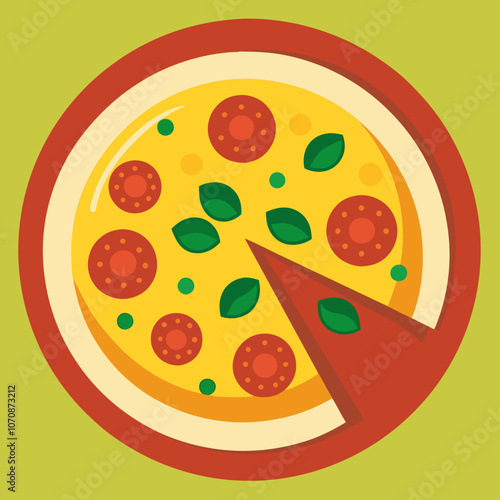 illustration of pizza