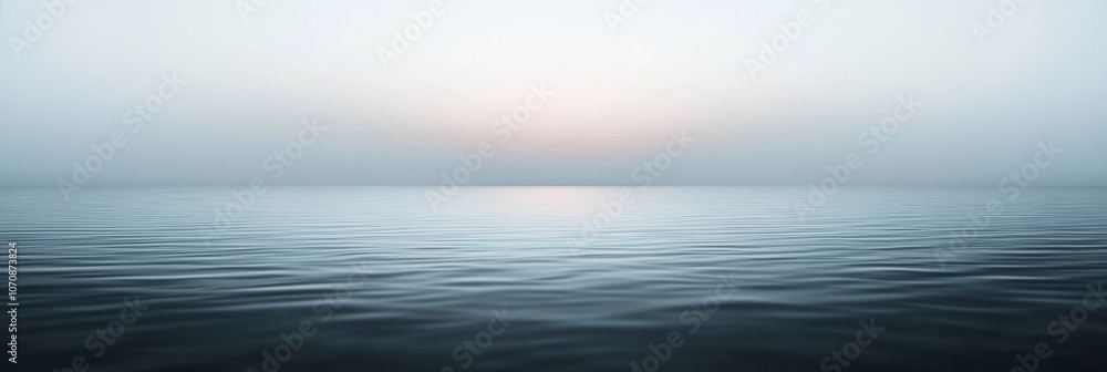 A calm body of water with a cloudy sky in the background A calm body of water with a cloudy sky in the background