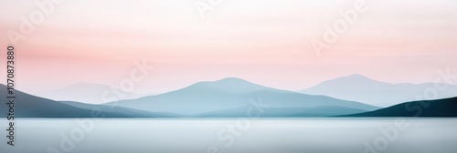 A beautiful mountain range with a blue sky in the background