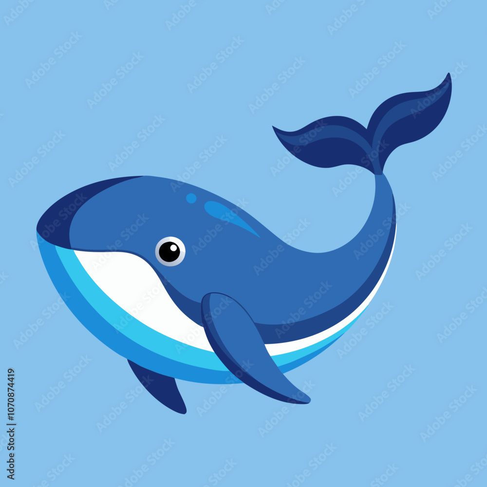 Fototapeta premium illustration of a cartoon shark