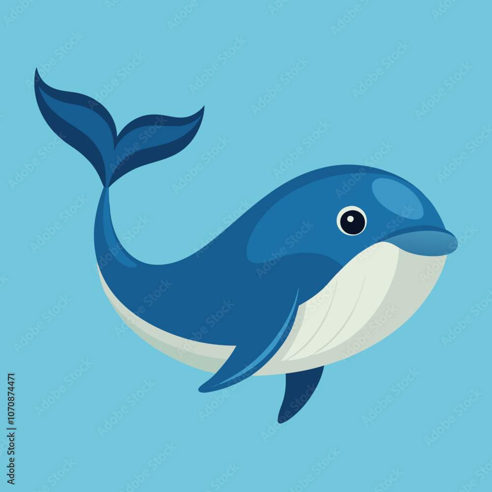 Fototapeta premium illustration of a cartoon shark