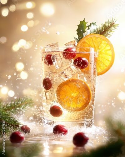 Create a festive drink that sparkles with flavor and cheer for your holiday celebrations