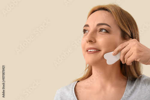 Beautiful happy mature woma...