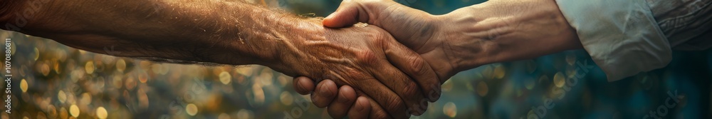 Fototapeta premium men shaking hands.