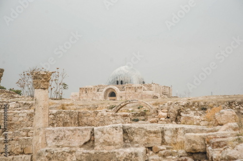 mosque  in Amman citadel  photo