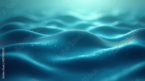 Abstract Wavy Pattern with Ocean Ripple Effect in Soothing Blue and Teal Gradients for a Calm, Nature-Inspired Vibe