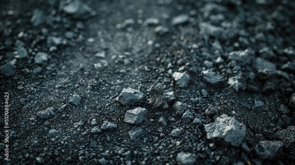A close-up view of a pile of rocks and gravel, ideal for use in nature or outdoor-themed projects A close-up view of a pile of rocks and gravel, ideal for use in nature or outdoor-themed projects