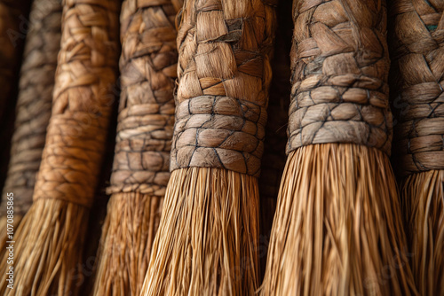 woven grass skirts of the Himba people. photo